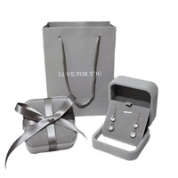 Boîte de rangement en velours de luxe créative pour colliers, bagues, bracelets, emballage de bijoux rectangulaire