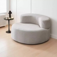 Canapé convertible moderne avec chaise longue inclinable, lit gigogne pliable et extensible, taille Queen, structure en bois, dossier à angle réglable, accoudoirs, idéal pour hôtel