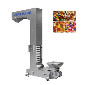 Hoge capaciteit maïs bloem sojabonen verticale lifter lift Z type emmer transportband met vibrator hopper - Product Image 3