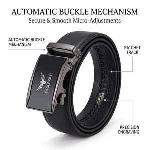Luxury Unique Romantic Corporate Promotional Gift Set Custom Logo Printed Wallet And Belt Innovative Business Souvenir For Men - Product Image 2