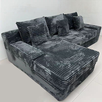 Canapé-lit modulaire convertible Shar Pei à prix de gros, ensemble pour appartement, meubles compressés sous vide, rembourrés en éponge