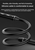 Headphone Nirkabel Sport Neckband Metal In-Ear ANC Tahan Air IPX6 Pengisian Daya Type-C Chipset JL untuk Lari, Musik & Telepon