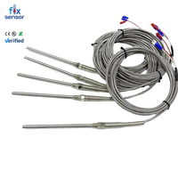 Sonde de température RTD OEM/ODM personnalisée en platine PT100 PT1000, étanche IP65, précision élevée, type K, en acier inoxydable