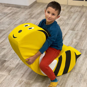 TenderPlayful abeille en forme de mousse chaise à bascule doux compressé éponge enfant en bas âge siège intérieur enfants meubles à bascule - Product Image 3