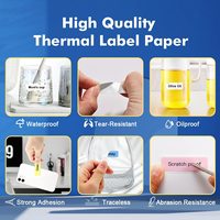 Étiquettes autocollantes thermiques gaufrées Marklife de 2 pouces, résistantes à l'huile, anti-rayures, durables, imperméables, rouleau de papier de taille personnalisée