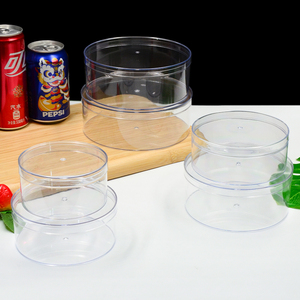 Confezione regalo in plastica trasparente personalizzata riciclabile con coperchio per cosmetici per pane e confezioni riutilizzabili - Product Image 6