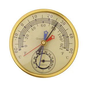 Термометр с биметаллическим циферблатом для теплиц, золотистый, серебристый, минимум 5 дюймов - Product Image 1