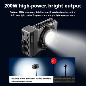 Lampe de photographie ZSYB S200Bi, lumière d'appoint 2700K-6500K, portable et légère, COB, pour vidéo et vlog. - Product Image 3