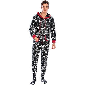 Vente en gros Pyjamas coupe régulière Ensemble <span class=keywords><strong>de</strong></span> pyjamas pour hommes Vêtements <span class=keywords><strong>de</strong></span> nuit <span class=keywords><strong>de</strong></span> style <span class=keywords><strong>de</strong></span> Noël pour hommes - Product Image 3