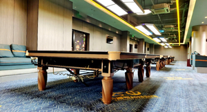 Tavolo da Snooker Professionale da 12 Piedi con Sponde in Acciaio, Tasche in Pelle e Sistema di Riscaldamento - Product Image 4