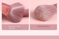 Ensemble professionnel de 8 pinceaux de maquillage de voyage, poils en fibres synthétiques, manches en bois, comprend des pinceaux plats pour les yeux et le visage