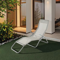 Chaise de plage pliable personnalisée, nouvelle et populaire, pour l'extérieur, hôtel, villa, patio, camping, piscine, en acier, transat de plage