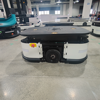 Robot AGV de levage latéral de 1500 kg avec navigation laser SLAM et QR pour le transport de palettes en usine