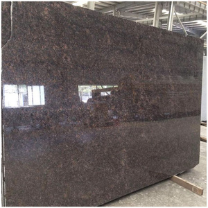 Demi-dalles de granit brun poli classique indien pour comptoirs de propriétés de prestige et carreaux extérieurs de centres commerciaux - Product Image 1