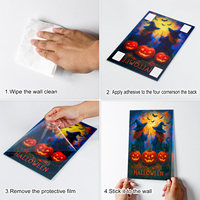 Impression de motifs personnalisés, panneau acrylique transparent de 2 mm, 4 mm, 6 mm pour l'affichage de contenu festif, panneau mural avec film