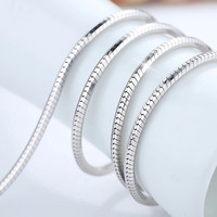 Collier en argent sterling S925 plaqué or, chaîne serpent pour homme, accessoire vintage de style haut de gamme pour hommes