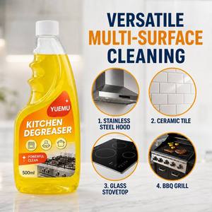 Spray Sgrassante Professionale OEM 500ml, Schiuma Detergente Attiva <span class=keywords><strong>per</strong></span> Rimuovere Macchie d'Olio da Cappe, Griglie BBQ e Fornelli, Vendita all'Ingrosso - Product Image 2
