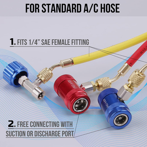 Cao & Thấp r1234yf nhanh chóng couplers thiết lập tự niêm phong thủng có thể tap van lõi Remover vật liệu nhôm cho xe ô tô - Product Image 3