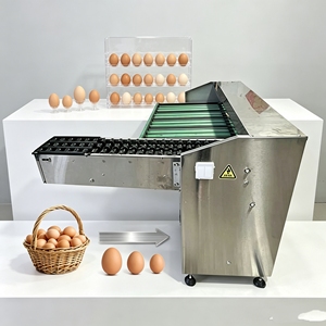 Macchina per il lavaggio, selezione e classificazione delle uova con imballaggio automatico, selezionatrice di uova di gallina per peso e dimensione, classificatore di dimensioni su <span class=keywords><strong>piccola</strong></span> scala. - Product Image 1
