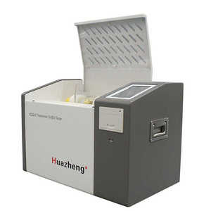 เครื่องวิเคราะห์แรงดันไฟฟ้าเมื่อเกิดการแตกหักของน้ำมันหม้อแปลงไฟฟ้า Huazheng เครื่องทดสอบความทนทานต่อไฟฟ้าของน้ำมัน ชุดทดสอบความทนทานต่อไฟฟ้าของน้ำมัน 80 กิโลโวลต์ - Product Image 2