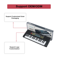 BD MUSIC Kids Toy Music Keyboard 37 Keys Electronic Organ Digital Piano Portable Educational Instruments
