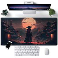 Tapis de souris de jeu japonais personnalisé et extensible, texte personnalisable, bureau d'ordinateur portable, tapis de souris imperméable pour le jeu