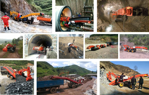 Huansheng ZWY-40A 50A jenis konveyor roda Mucking peralatan mesin Loader dengan palu - Product Image 6