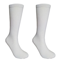 Chaussettes de sport personnalisées en polyester respirant, imprimées, blanches, à sublimation, prix direct usine, collection printemps