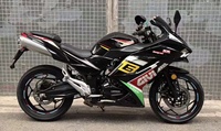 Moto sportive Kawasaki H2 400cc à essence, moteur bicylindre en parallèle refroidi par eau, puissance 1001-2000W, vitesse maximale >80 km/h
