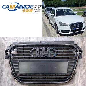 Camaimde Grille <span class=keywords><strong>Audi</strong></span> Neuve en Plastique PP+ABS Brillant/Mat pour <span class=keywords><strong>Audi</strong></span> <span class=keywords><strong>A1</strong></span> 8X 2012 Modèle Noir/<span class=keywords><strong>Gris</strong></span>/Argent - Product Image 5