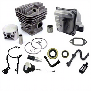 52mm Cylinder Piston <b>Kit</b> Crankcase Muffler Gasket Oil Seal Fuel Filter Hose Combo Compatible MS460 <b>Model</b> <b>Engine</b> Parts - Product Image 1