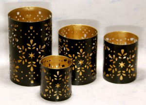 Vente chaude Quatre Pièces En Métal Votive Photophore Bougeoir Ensemble Conceptions Personnalisées pour La Maison Intérieur Fête De Noël Décoration - Product Image 2