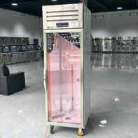 Vitrine Réfrigérée Verticale Commerciale pour Viande, Simple/Double/Triple Porte, en Acier Inoxydable, Sans Givre, pour Affinage et Présentation