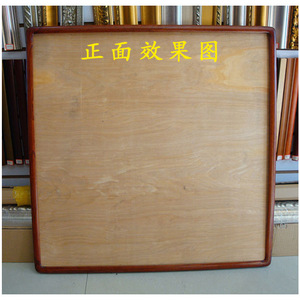 Rounded Corner Wood <b>Frame</b> 5x3.8cm Solid Catalpa Durable <b>Wall</b> Hanging For Chinese Painting Oil Painting Calligraphy <b>Frame</b> - Product Image 4