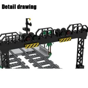 Juego de Vías de Tren de Plástico ABS para Niños, 282 Piezas, Venta al por Mayor OEM, Cruces de Vía, Barras Elevadoras y Componentes Creativos para Ferrocarriles - Product Image 6