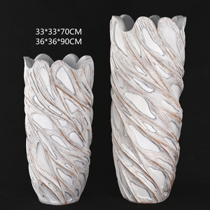 शिपिंग हवेली के लिए बड़े आउटडोर vases, लंबा प्लांटर्स बड़ा आउटडोर, लक्जरी सफेद रेशग्लास फूल <span class=keywords><strong>vase</strong></span> - Product Image 3