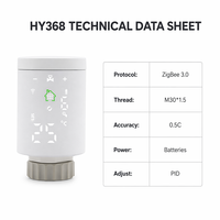 Hysen inteligente Zigbee RTV (radiador termostática válvula) calefacción de suelo radiante controlador de temperatura con vida inteligente APP controlada