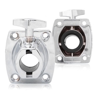 Zinc Alloy Drum Kit Holder Base Plate Cymbal Holder Clamp Percussion Instrument Parts