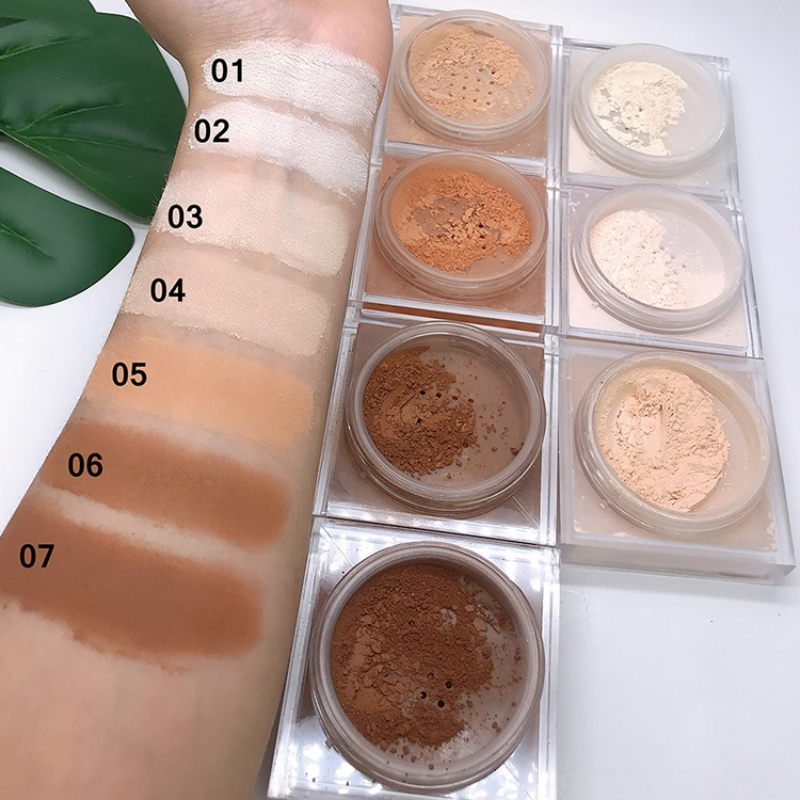 High Quality Private Label Brightening Oil Control Cover Pores Matte Face Makeup Setting Loose Powder