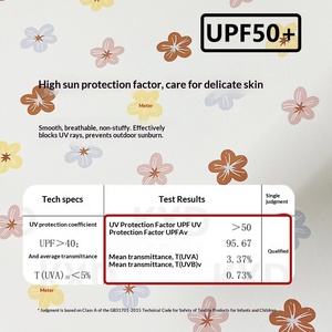 Traje de Baño de una Pieza de Manga Larga con Protección <span class=keywords><strong>UV</strong></span> para Niña Pequeña, Lindo Traje de Baño Floral para Vacaciones en la Playa - Product Image 3