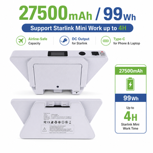 OEM Tuochi พาวเวอร์แบงค์พลาสติก Starlink 99Wh 27500mAh ใช้งานได้ 5 ชั่วโมง พร้อมถ้วยดูดติดตั้ง พอร์ต DC ได้รับการรับรองจากสายการบิน พกพาสะดวกสำหรับสำรองไฟ - Product Image 4
