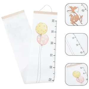 Balloon animal kids wood frame fabric canvas wooden wall meter to measure growth ruler chart the height measuring of children