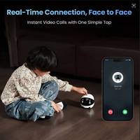 Enabot EBO AIR 2 PLUS Robot Compagnon Intelligent pour Animaux de Compagnie Caméra 3k Appel Vidéo Fonction de Patrouille IA Affichage Lecture Vidéo