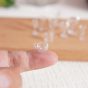 1:12 Miniature Stem Glass Dollhouse Kitchenware Container Miniature Food Toy Cup Miniature Red Wine Glass Small Cup - Product Image 2