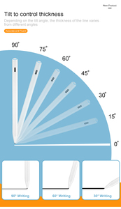 Hoạt động cảm ứng chuyển đổi <span class=keywords><strong>Stylus</strong></span> <span class=keywords><strong>Pen</strong></span> cho iPad Pro tương thích cọ từ chối hấp phụ từ tính linh hoạt cho Apple bút chì 2 - Product Image 3