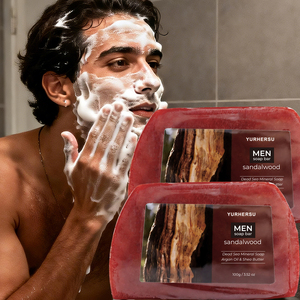 Sapone all'ingrosso di olio essenziale naturale di sandalo, fatto a mano, a base di glicerina vegetale, per tutti i tipi di pelle, per la cura della pelle, saponetta da bagno, OEM - Product Image 4