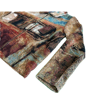 Gran oferta, suéter de tapiz Jacquard personalizado para hombre, cuello levantado, todas las tallas grandes para la temporada de otoño - Product Image 5
