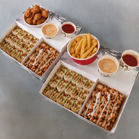 Boîte à Shawarma et Kebab en Carton Personnalisée de Qualité Alimentaire avec Compartiment à Sauce – Offre Spéciale pour Restaurants