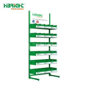 Présentoir d'outil de pêche écologique en acier inoxydable léger, cadre métallique de panneau ADS avec emballage en carton HBE-DS Highbright - Product Image 1