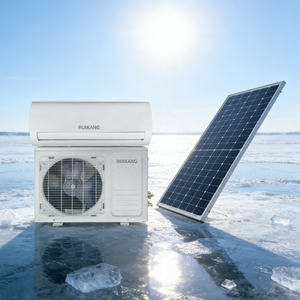 Climatiseur hybride solaire ACDC mural split domestique 110V 1.5HP 12000BTU, économe en énergie, refroidissement/chauffage, COP3.2 12000BTU - Product Image 1